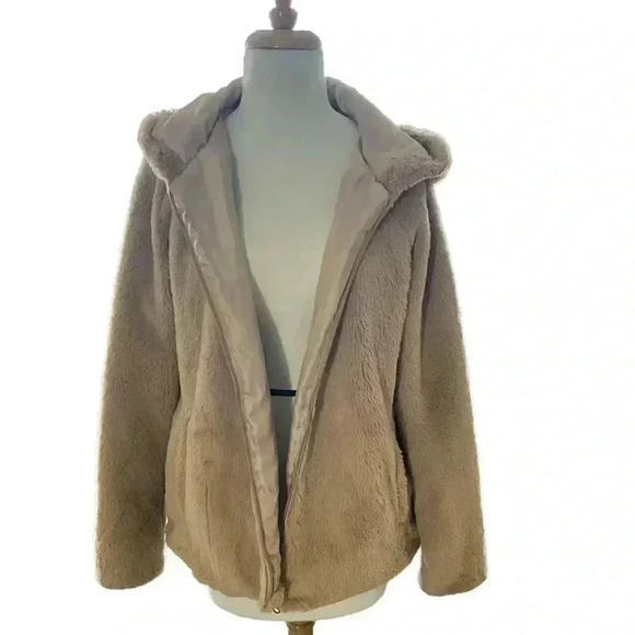 Style & Co, Light Brown Teddy Bear Jacket Size Small/ Medium Super Soft No Flaws - Picture 2 of 10